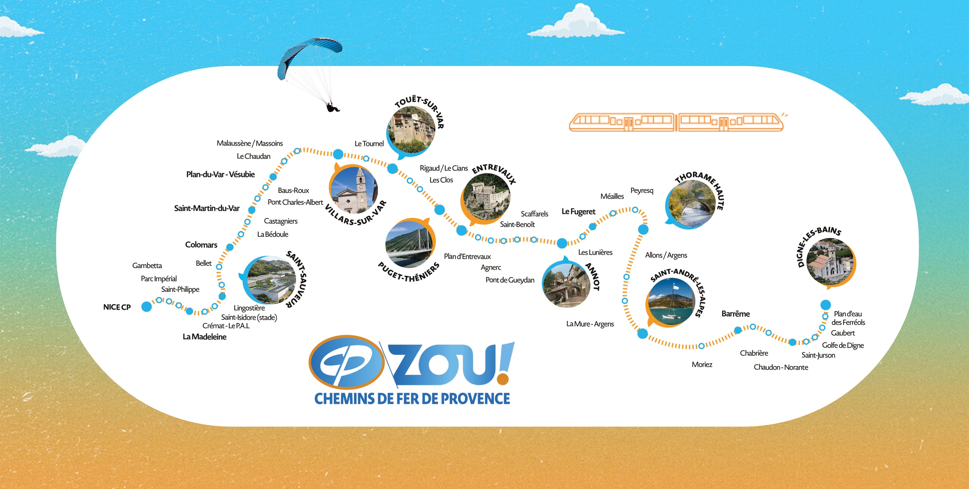 Coupon de réduction : 30% de remise immédiate pour tout achat d'une place en tarif individuel * - Valable chez CHEMINS DE FER DE PROVENCE - à NICE (06)