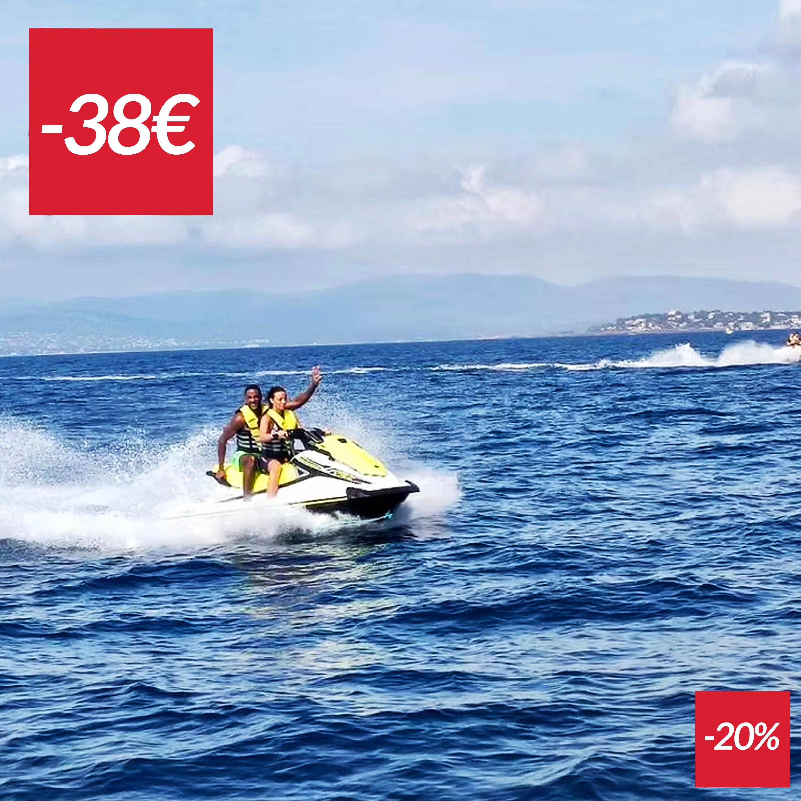 Bon de réduction : 20% de remise sur une randonnée sunset à jetski dans l'Esterel (151€ au lieu de 189€) - Valable chez BAMBOU WATER SPORTS - à FREJUS (83)