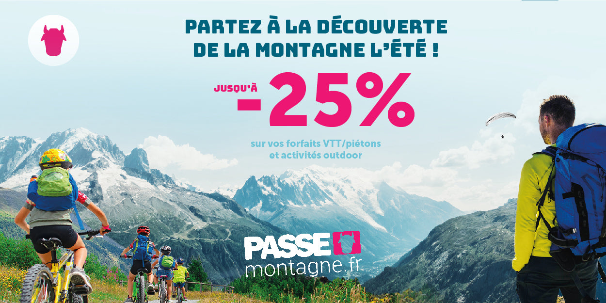 Coupon de réduction : Votre Passe Montagne à 5€ au lieu de 10€ Pour profitez jusqu’à 50% de remise sur vos forfaits de ski en France - Valable chez PASSE MONTAGNE - à STATIONS DE FRANCE (06)